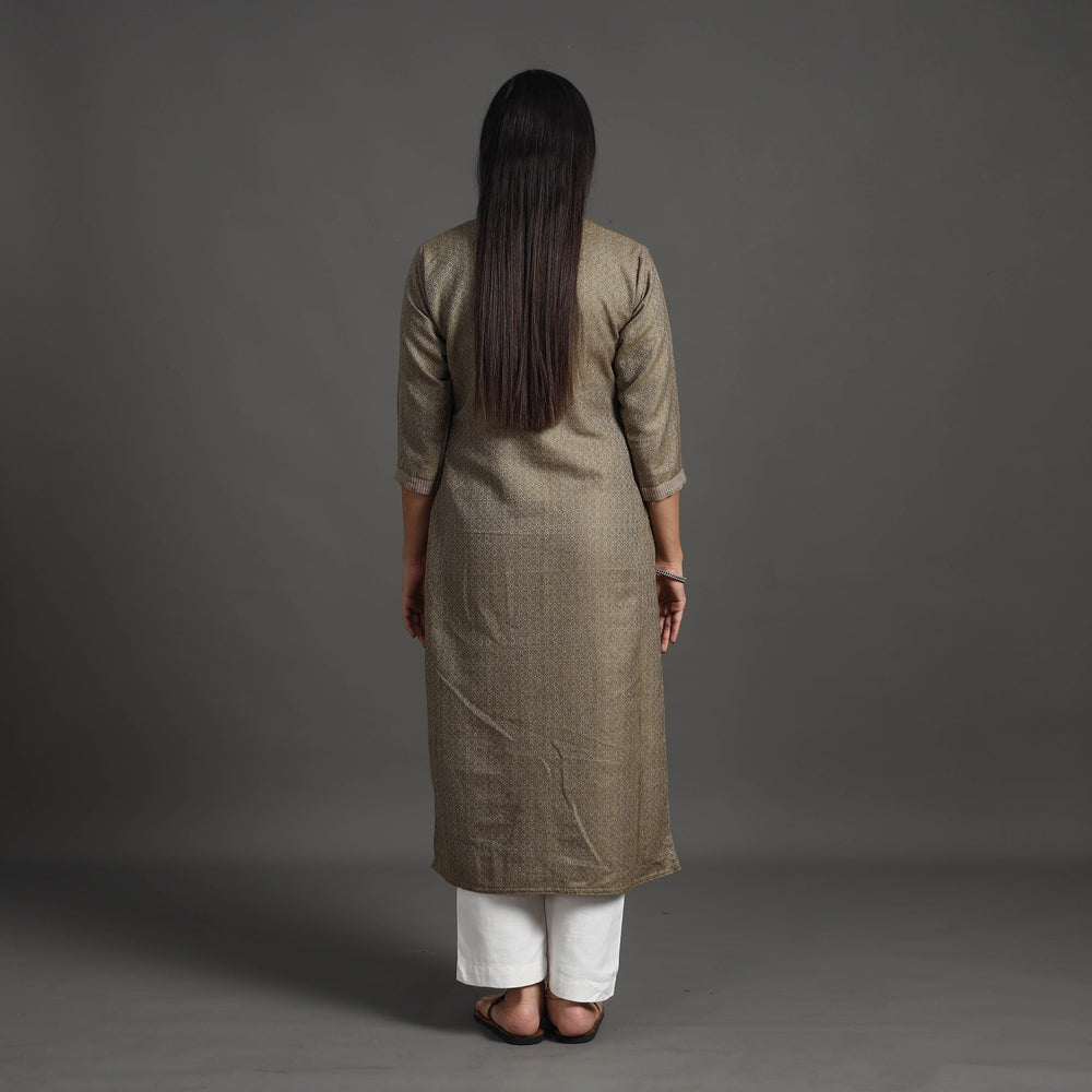 Rasika Brown Merino Woolen Kurta