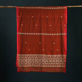 Bamboo Silk Thread Buti Assam Pure Handwoven Saree with Blouse Piece 01