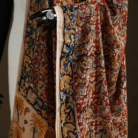 Kalamkari Hand Block Print Natural Dyed Cotton Dupatta 64