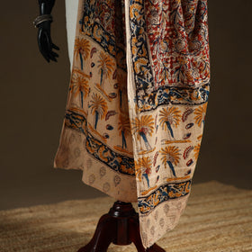 Kalamkari Hand Block Print Natural Dyed Cotton Dupatta 64