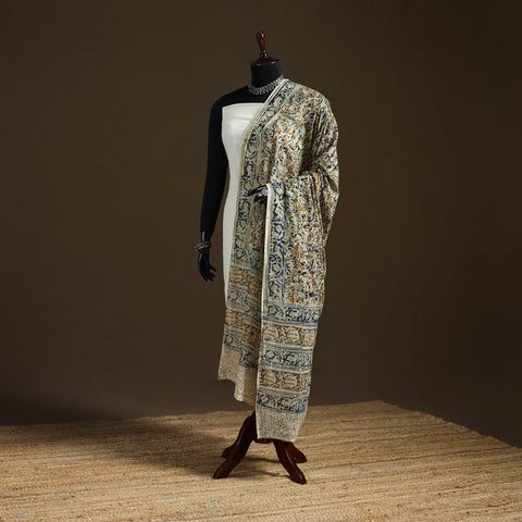 Kalamkari Hand Block Print Natural Dyed Cotton Dupatta 65