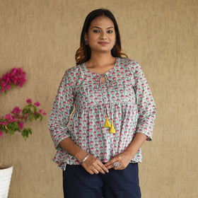 sanganeri crop top