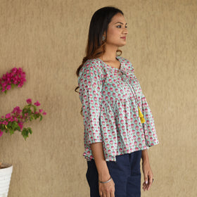 sanganeri crop top