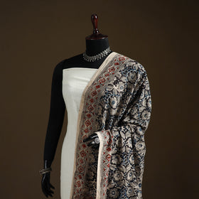 Kalamkari Hand Block Print Natural Dyed Cotton Dupatta 67