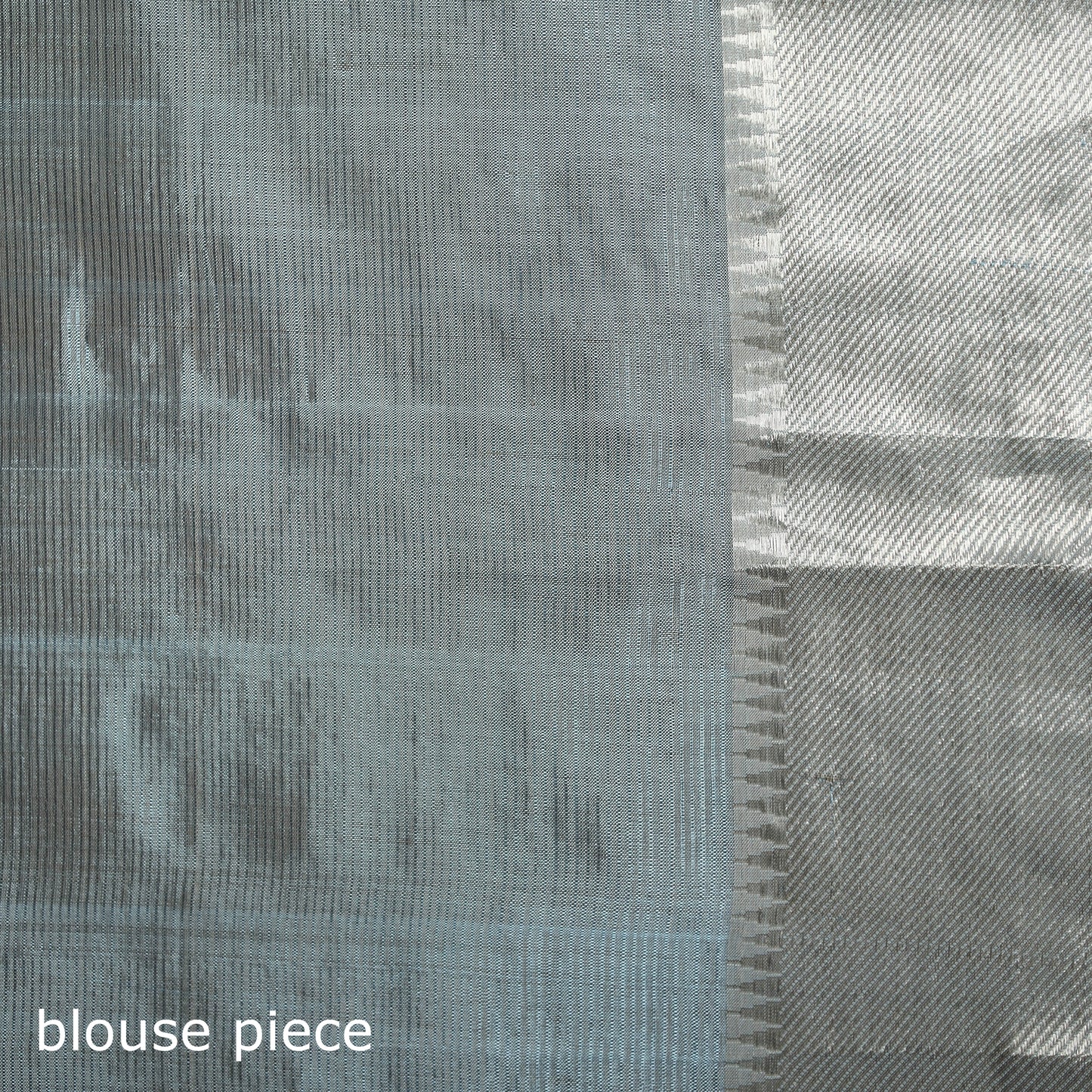 Blue - Pure Handwoven Mangalagiri Silk Cotton Pattu Saree with Zari Border 13