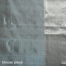 Blue - Pure Handwoven Mangalagiri Silk Cotton Pattu Saree with Zari Border 13