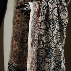 Kalamkari Hand Block Print Natural Dyed Cotton Dupatta 67