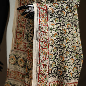 Kalamkari Hand Block Print Natural Dyed Cotton Dupatta 68