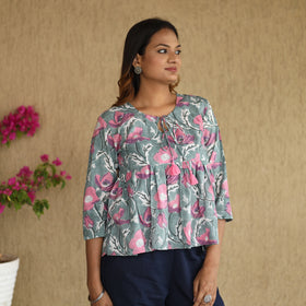 sanganeri crop top