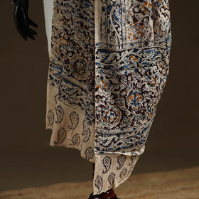 Kalamkari Hand Block Print Natural Dyed Cotton Dupatta 69