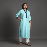 Nithya Light Blue Merino Woolen Kurta