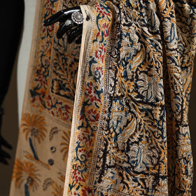 Kalamkari Hand Block Print Natural Dyed Cotton Dupatta 71