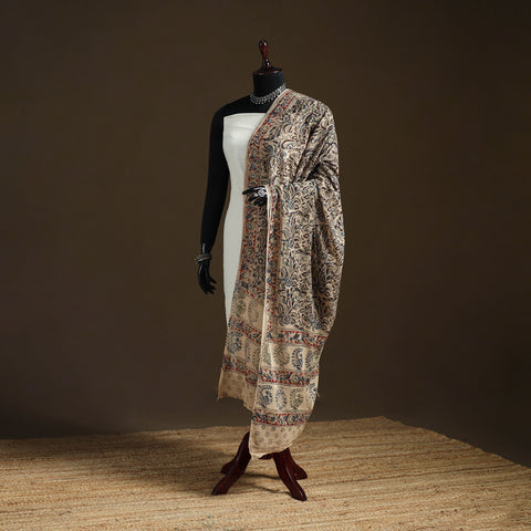 Kalamkari Hand Block Print Natural Dyed Cotton Dupatta 72