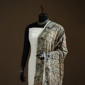 Kalamkari Hand Block Print Natural Dyed Cotton Dupatta 73