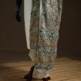 Kalamkari Hand Block Print Natural Dyed Cotton Dupatta 73
