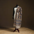 Kalamkari Hand Block Print Natural Dyed Cotton Dupatta 74