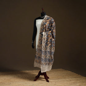 Kalamkari Hand Block Print Natural Dyed Cotton Dupatta 74