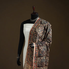 Kalamkari Hand Block Print Natural Dyed Cotton Dupatta 75