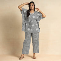 block print night suit