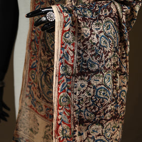 Kalamkari Hand Block Print Natural Dyed Cotton Dupatta 75
