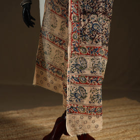 Kalamkari Hand Block Print Natural Dyed Cotton Dupatta 75