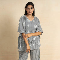 block print night suit