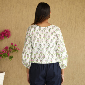 sanganeri crop top