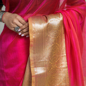 Buy  Mangalagiri Handloom Cotton Saree with Zari Border Online at iTokri.com