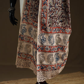 Kalamkari Hand Block Print Natural Dyed Cotton Dupatta 77