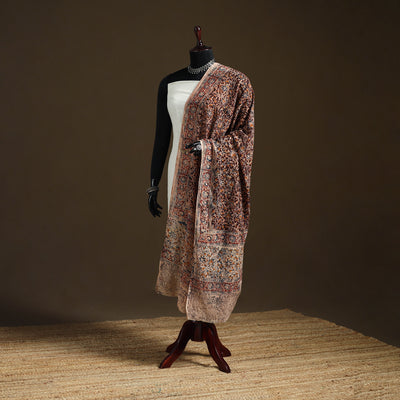 Kalamkari Hand Block Print Natural Dyed Cotton Dupatta 78