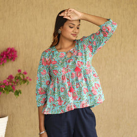 sanganeri crop top 