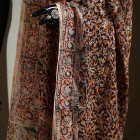 Kalamkari Hand Block Print Natural Dyed Cotton Dupatta 78
