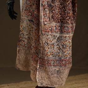 Kalamkari Hand Block Print Natural Dyed Cotton Dupatta 78
