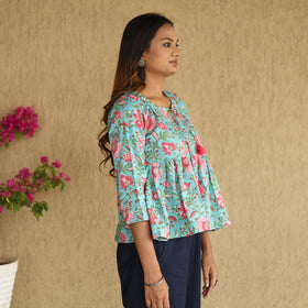 sanganeri crop top 