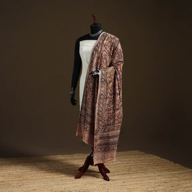 Kalamkari Hand Block Print Natural Dyed Cotton Dupatta 80