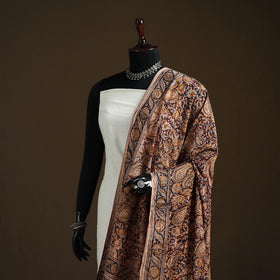 Kalamkari Hand Block Print Natural Dyed Cotton Dupatta 80