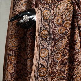 Kalamkari Hand Block Print Natural Dyed Cotton Dupatta 80