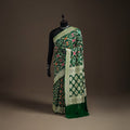 Kutch Bandhani Fine Georgette Banarasi Neem Zari Jaal Saree 12