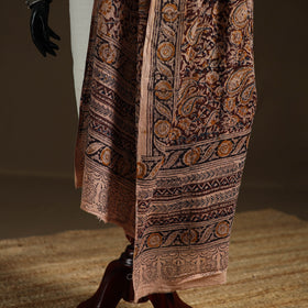 Kalamkari Hand Block Print Natural Dyed Cotton Dupatta 80