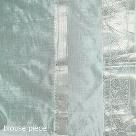 White - Pure Handwoven Mangalagiri Silk Cotton Pattu Saree with Zari Border 24