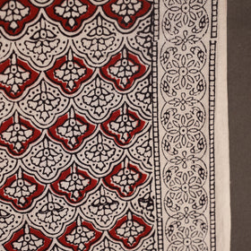 Red Bagh Hand Block Print Natural Dyed Cotton Fabric