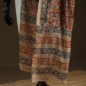 Kalamkari Hand Block Print Natural Dyed Cotton Dupatta 82
