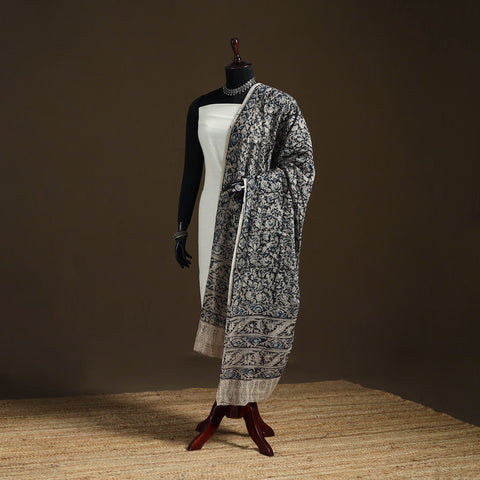Kalamkari Hand Block Print Natural Dyed Cotton Dupatta 83