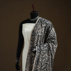 Kalamkari Hand Block Print Natural Dyed Cotton Dupatta 83