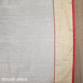 White - Handloom Zari Work Chanderi Silk Saree 24
