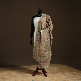 Kalamkari Hand Block Print Natural Dyed Cotton Dupatta 84