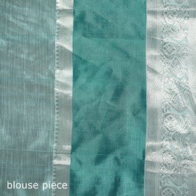 White - Pure Handwoven Mangalagiri Silk Cotton Pattu Saree with Zari Border 27