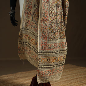 Kalamkari Hand Block Print Natural Dyed Cotton Dupatta 84