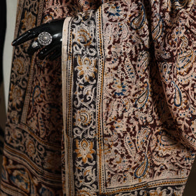 Kalamkari Hand Block Print Natural Dyed Cotton Dupatta 85