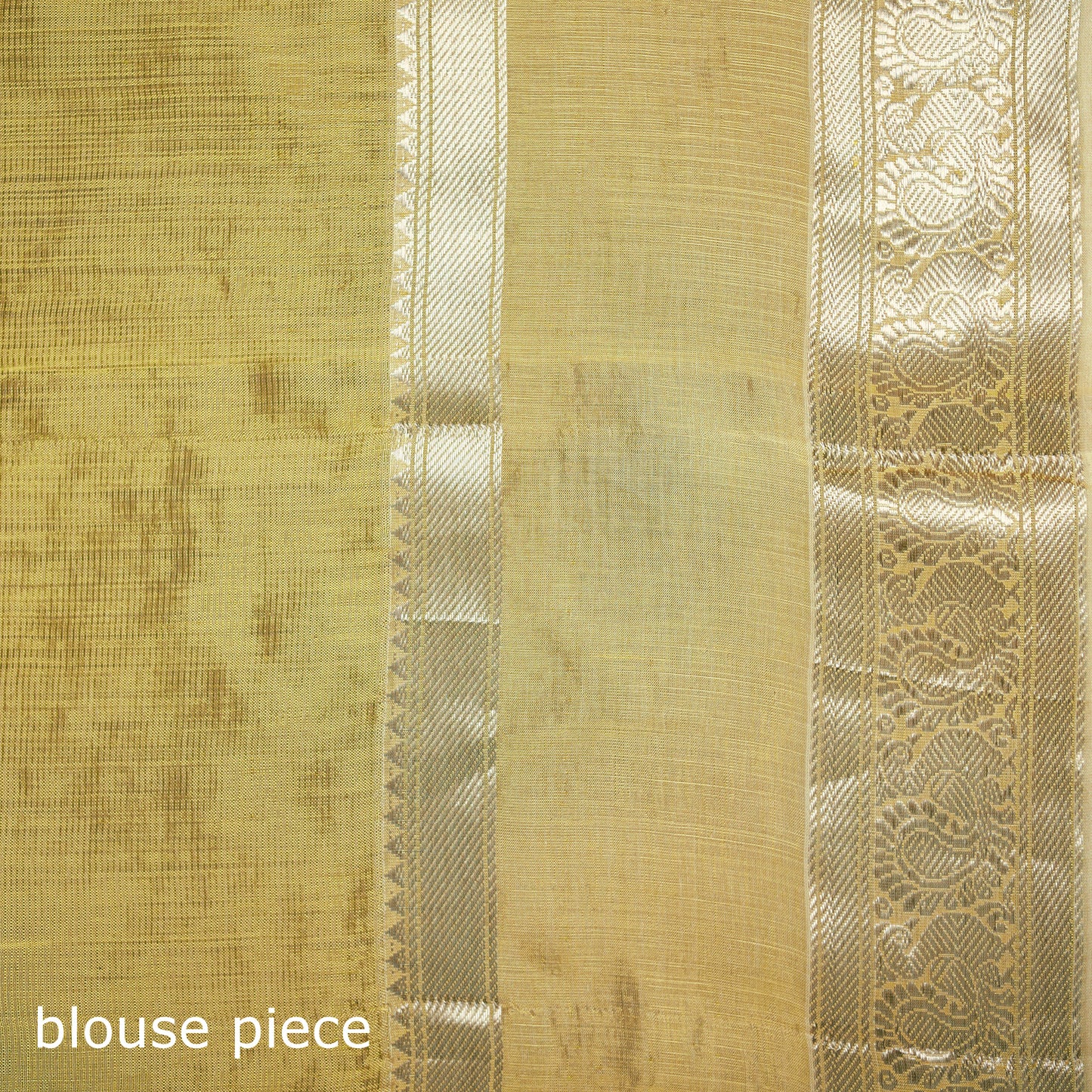 White - Pure Handwoven Mangalagiri Silk Cotton Pattu Saree with Zari Border 30